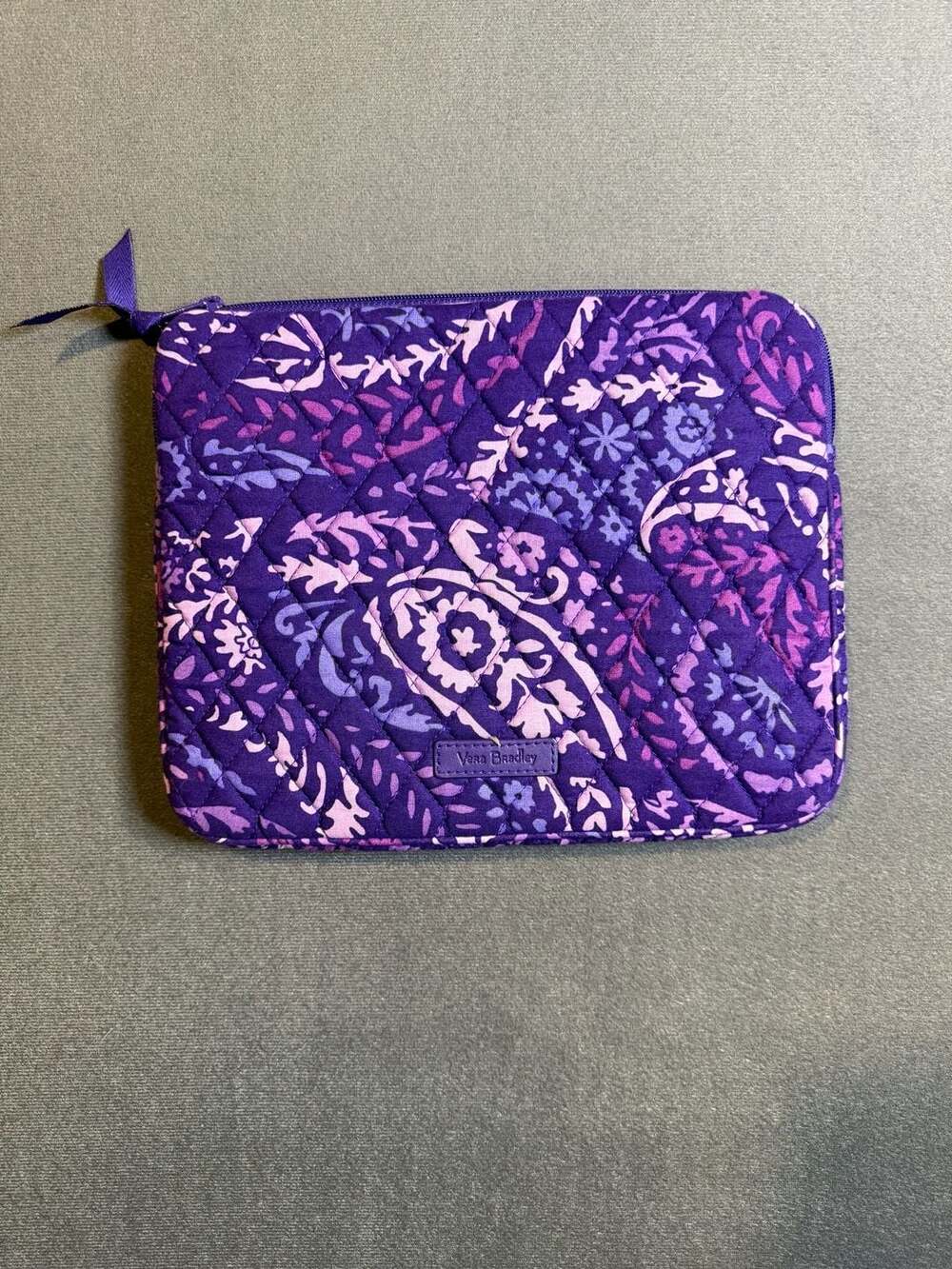 Vera Bradley Paisley Amethyst Quilted Tablet Case Sleeve Cover